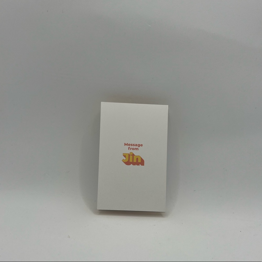 “FROM JIN” photo card
